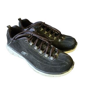 Skechers Elite Memory Foam Black Lightweight Casual Sneakers Size 10
